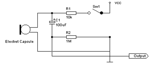 Diagrama
eléctrico del sistema de adquisición física de la señal.