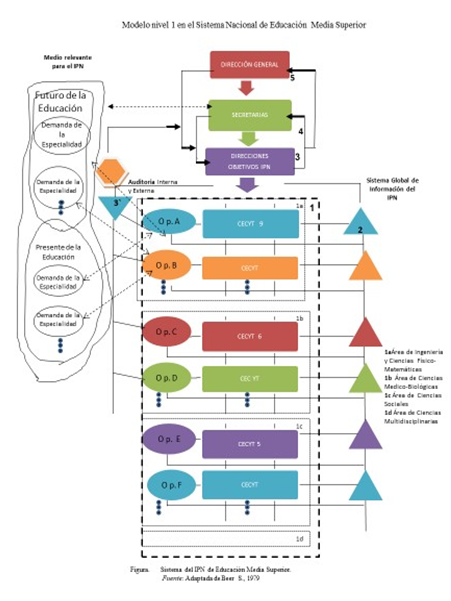 Sistema de Educación
Media Superior IPN. Fuente: Adaptada de Beer S., 1979.