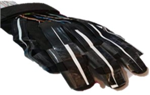 Prototipo 1: guante textil de algodn con laminillas de cobre.
