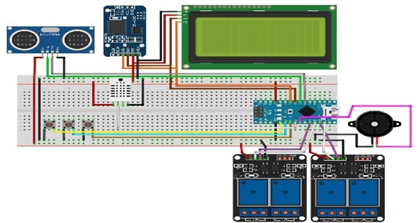 Diagrama de conexi�n elaborado en Fritzing.