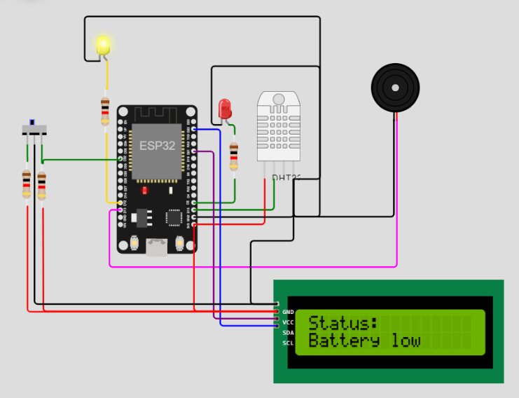 Simulación realizada en Wokwi.