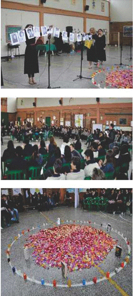 Fotograf&iacute;as del Festival Art&iacute;stico de la Memoria celebrado en el Instituto Pedag&oacute;gico Nacional.