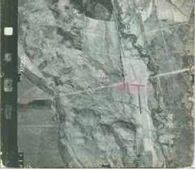 Imagen a&eacute;rea zenital blanco y negro de la topograf&iacute;a del sector de Los &Aacute;ngeles, altitud de 3400 m.