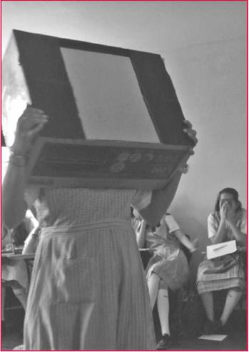 Handmade model of black box based on Cartoon 2, Annex 2.