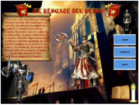 Ingreso al recurso educativo digital adaptativo “El rescate del reino”.