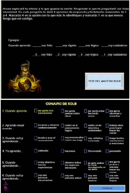 El modelo Kolb (1984), articulado al recurso educativo digital adaptativo "El rescate del reino".