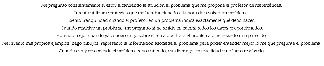 Enunciados de la dimensi&oacute;n Regulaci&oacute;n