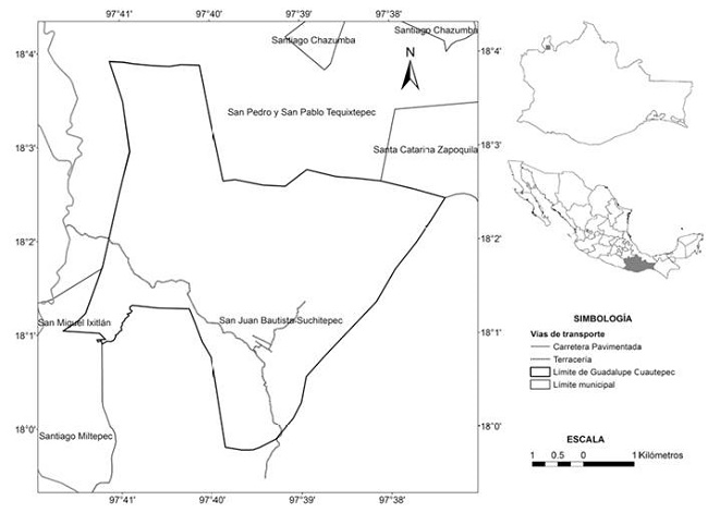 Localizaci&oacute;n del &aacute;rea de estudio.