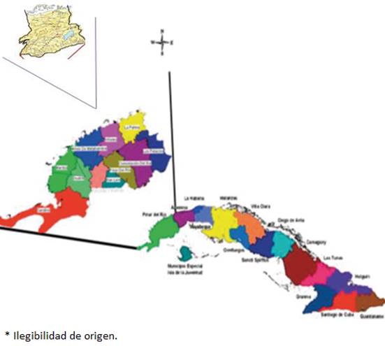 Ubicaci&oacute;n geogr&aacute;fica de la Estaci&oacute;n Experimental Forestal de Vi&ntilde;ales.