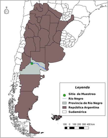 Ubicaci&oacute;n del sitio de colecci&oacute;n de los &aacute;rboles estudiados.