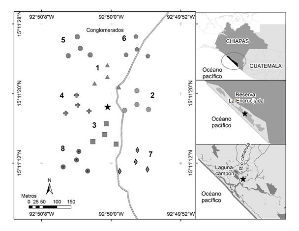 Mapa de localización del área de estudio.