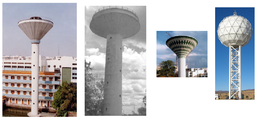 Tanques de almacenamiento elevados tipo péndulo invertido