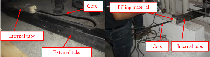 Fabrication of the tested BRB