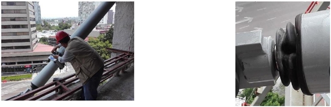 Amortiguadores después de la ocurrencia del sismo del 19 de septiembre de 2017