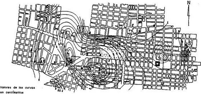 Asentamientos de la Ciudad de México en el periodo de 1897-1938 (Carrillo, 1947)