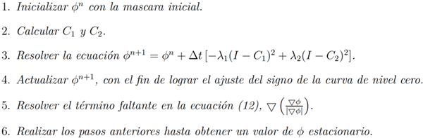 Estrategia para la evoluci&oacute;n del algoritmo implementado.