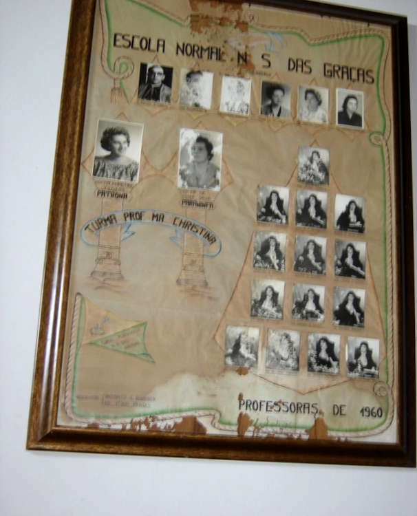 Quadro de formatura-curso normal de 1960 (Turma Prof. Maria Christin)