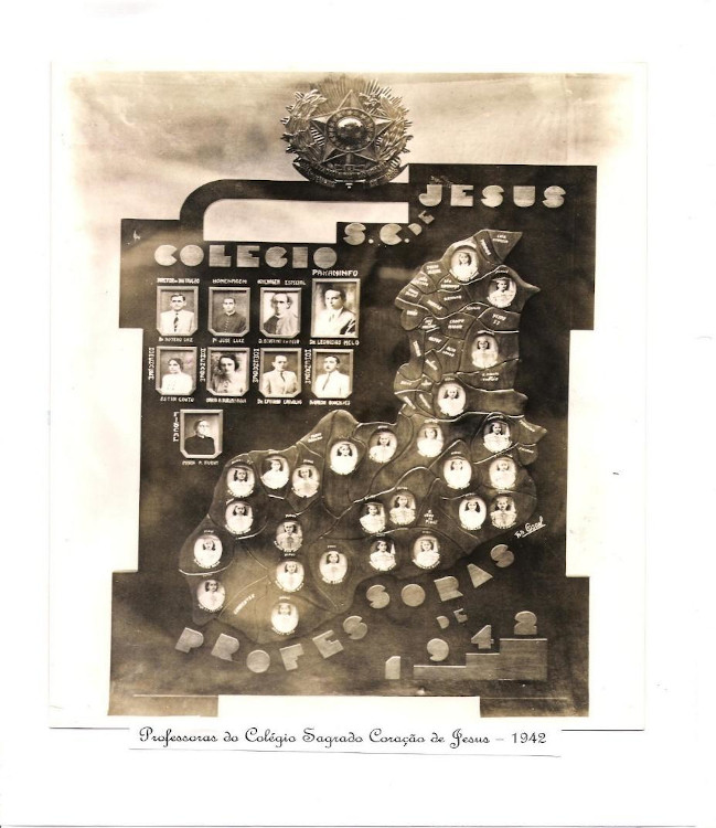 Quadro de formatura- Colgio Sagrado Corao de Jesus (Turma Professoras de 1942)