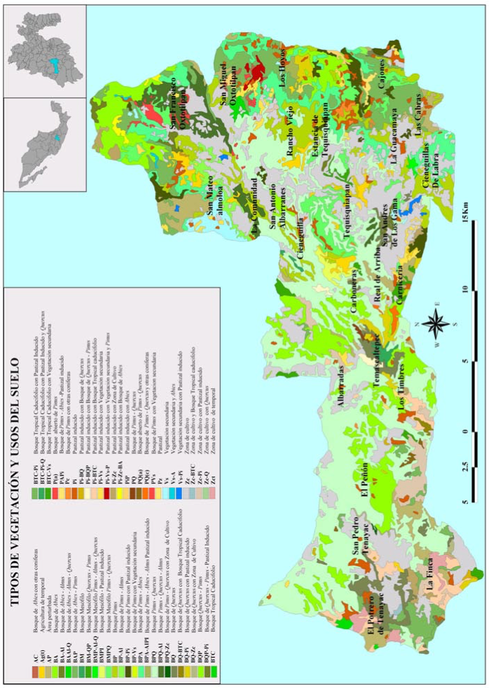 Fig. 1. Localización del municipio de Temascaltepec.