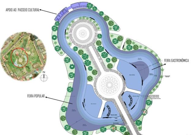 Projeto da rea do espelho d’gua – Planta de Consolidao