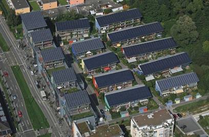 Bairro solar Schlierberg, em Friburgo, Alemanha