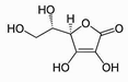 Estrutura qu�mica do �cido asc�rbico vitamina C