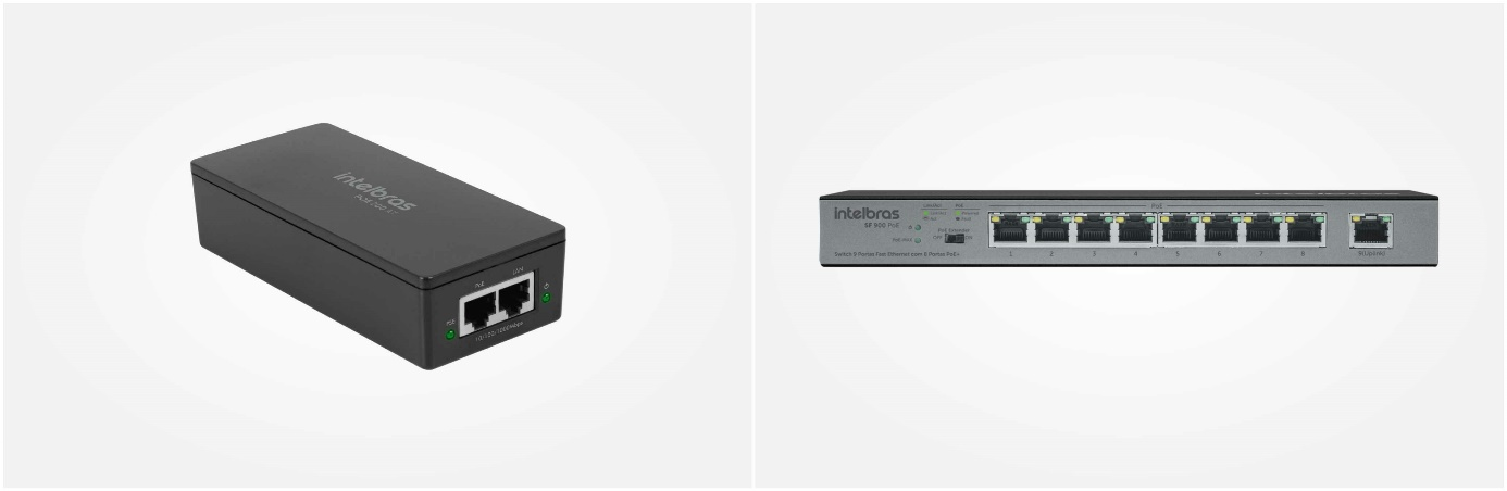 Injetor ativo e Switch PoE