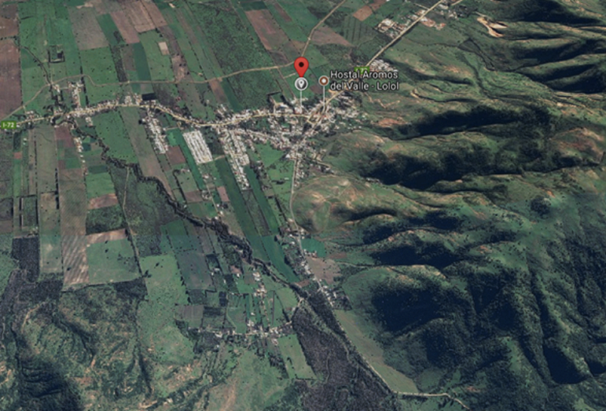 Foto satelital de la comuna de Lolol