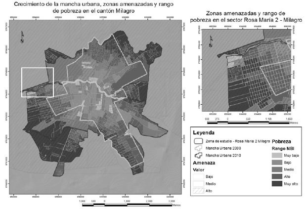 Crecimiento segregado de Milagro y el barrio seleccionado