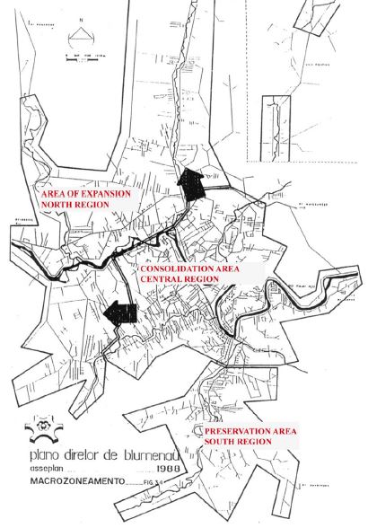 Macro-zoning of the 1989 Master Plan
