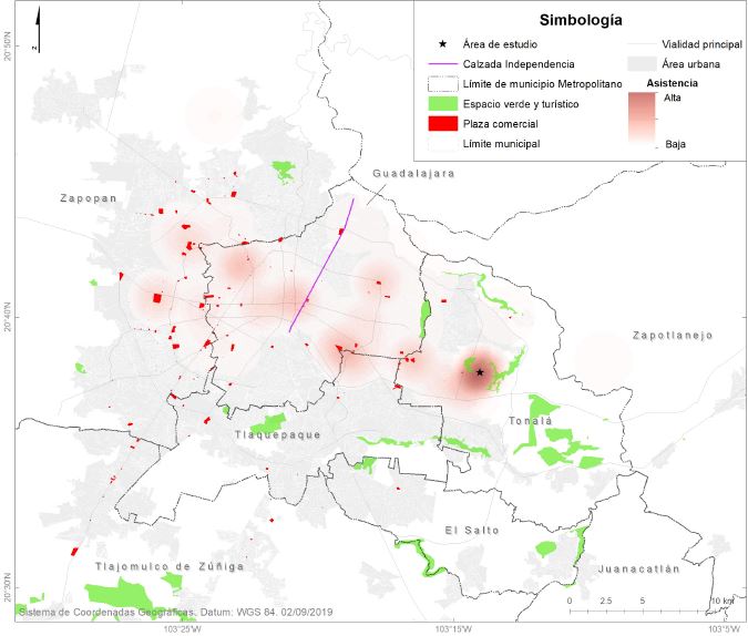 Principales centros de consumo de los habitantes del fraccionamiento Jardines de San Rafael
