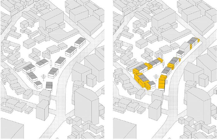 Evoluci&oacute;n del conjunto de Casas que crecen de Pedro Ram&iacute;rez V&aacute;zquez. Estado inicial (1962)-estado actual (2017)