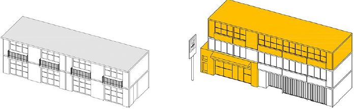 Evoluci&oacute;n de la Vivienda agrupada. Estado inicial (1962)-estado actual (2017)