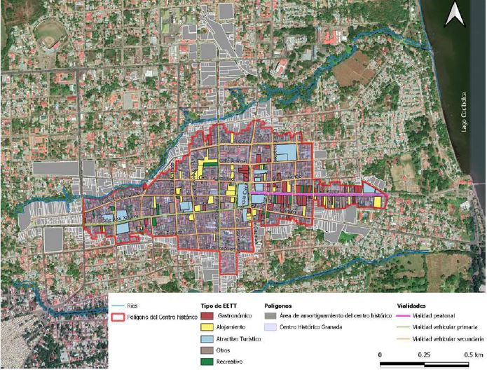 Huella de estacionamiento y construcci&oacute;n en predio