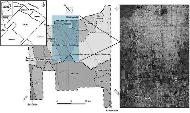 La ciudad de La Plata y la cuenca del arroyo del Gato