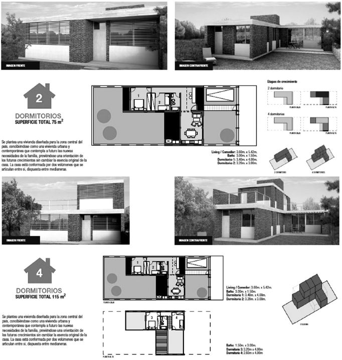 Modelos de vivienda: Los Calicantos A y B