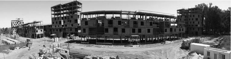 Proceso de construcci&oacute;n del desarrollo urban&iacute;stico ProCreAr en Granadero Baigorria