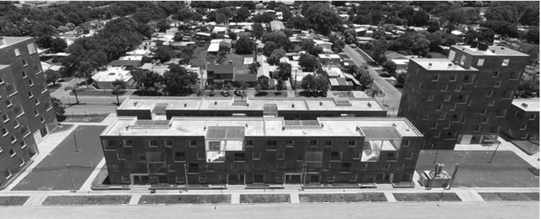 Obra terminada del desarrollo urban&iacute;stico ProCreAr en Granadero Baigorria