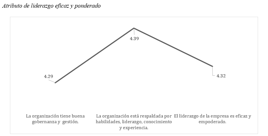 Atributo de liderazgo eficaz y ponderado