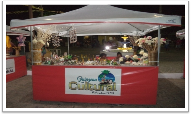 Exposição de produtos Quinzena Cultural