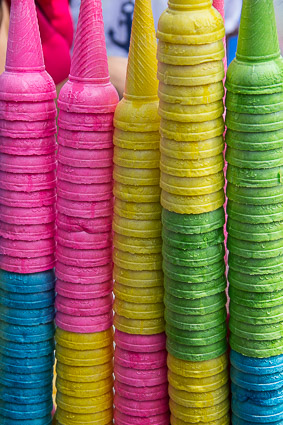 Casquinhas de sorvete, se podem ser coloridas, por que não?
