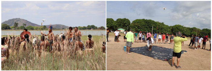 Utilização do Drone para a Intervenção artística “The Giant Step”