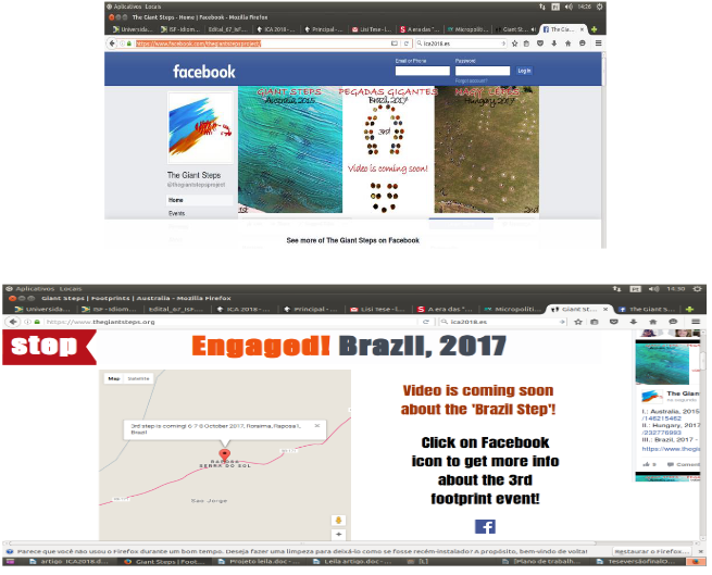 Divulgação das intervenções