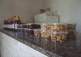 Balcão localizado na recepção