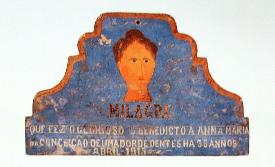 Exvoto pintado dedicado a S�o Benedito Angra dos Reis RJ