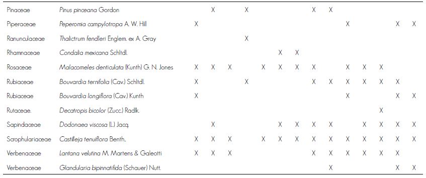 Composici&oacute;n flor&iacute;stica de los bosques de pino pi&ntilde;onero del estado de Quer&eacute;taro.