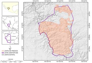 Localizaci&oacute;n del &aacute;rea de estudio.