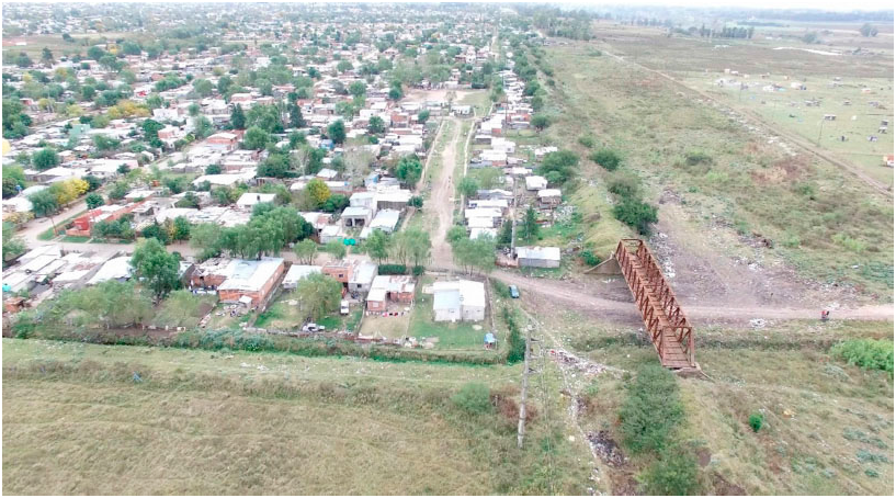 El barrio Puente de Fierro a�reo