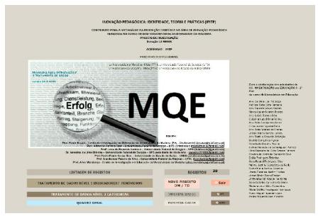 Apresenta&ccedil;&atilde;o do programa inform&aacute;tico MQE