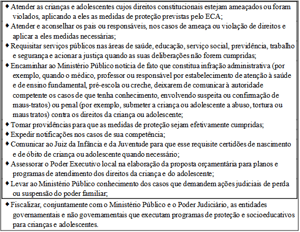 Atribuições do Conselho Tutelar, conforme o artigo 136 do ECA